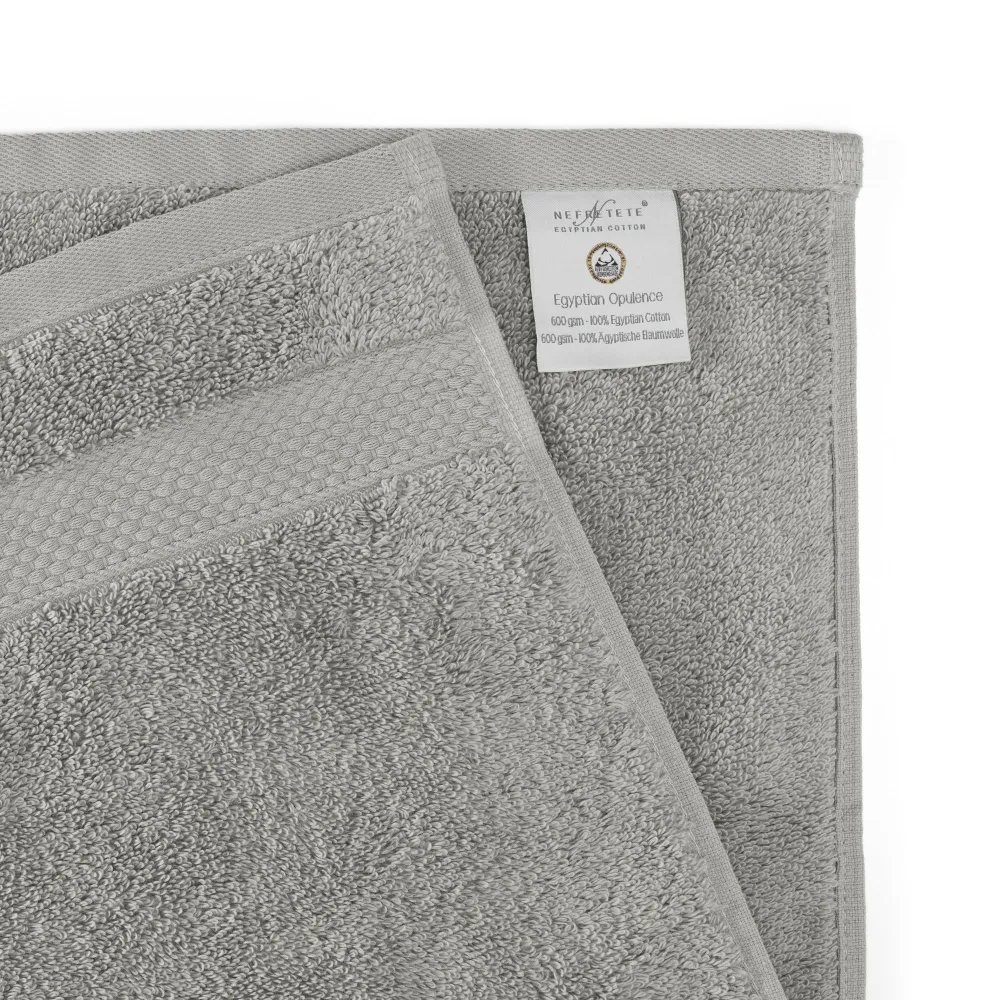 Ręcznik Opulence 40x60 szary grey stone   z bawełny egipskiej 600 g/m2 Nefretete