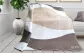 Koc bawełniany akrylowy 150x200 Tabbaco Vanill beżowy biały geometria Glamour Greno