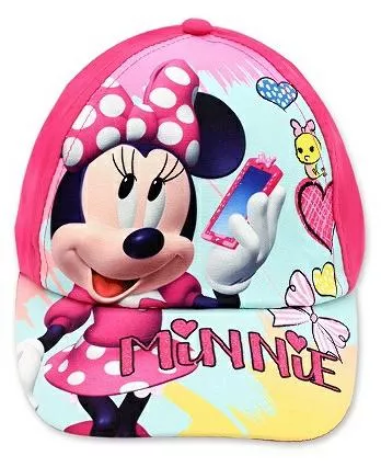 Czapka z daszkiem Myszka Mini Minnie Mouse 52 różowa 3782