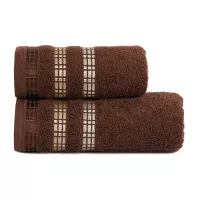LUXURY Ręcznik, 50x90cm, kolor 575 brązowy LUXURY/RB0/575/050090/1