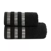 LUXURY Ręcznik, 50x90cm, kolor 156 czarny LUXURY/RB0/156/050090/1