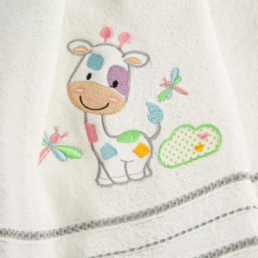 Ręcznik dziecięcy 30x50 Baby 33 biały Żyrafka 450g/m2 Eurofirany
