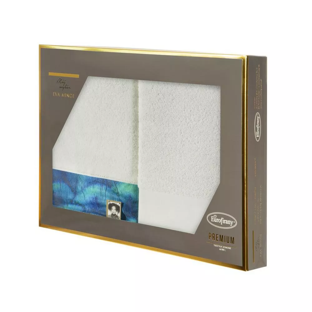 Komplet ręczników w pudełku 2szt Camila 70x140 kremowy Eurofirany