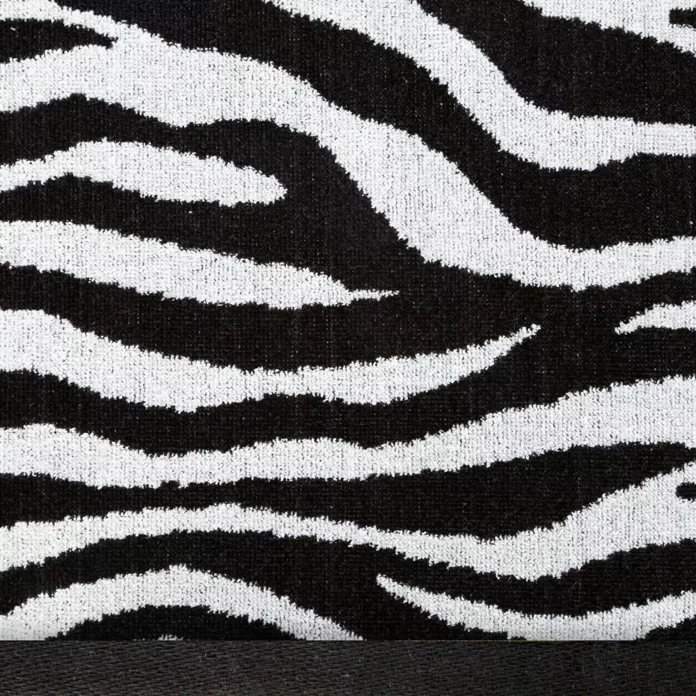 Ręcznik Zebra 70x140  czarny biały 500g/m2 frotte Eurofirany