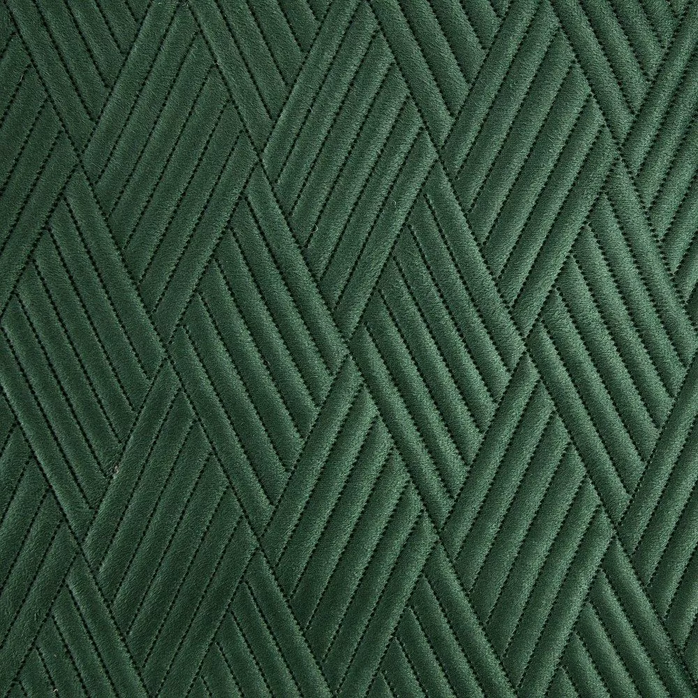 Narzuta dekoracyjna 230x260 Ariel 1 zielona ciemna welwetowa wzór geometryczny Eurofirany