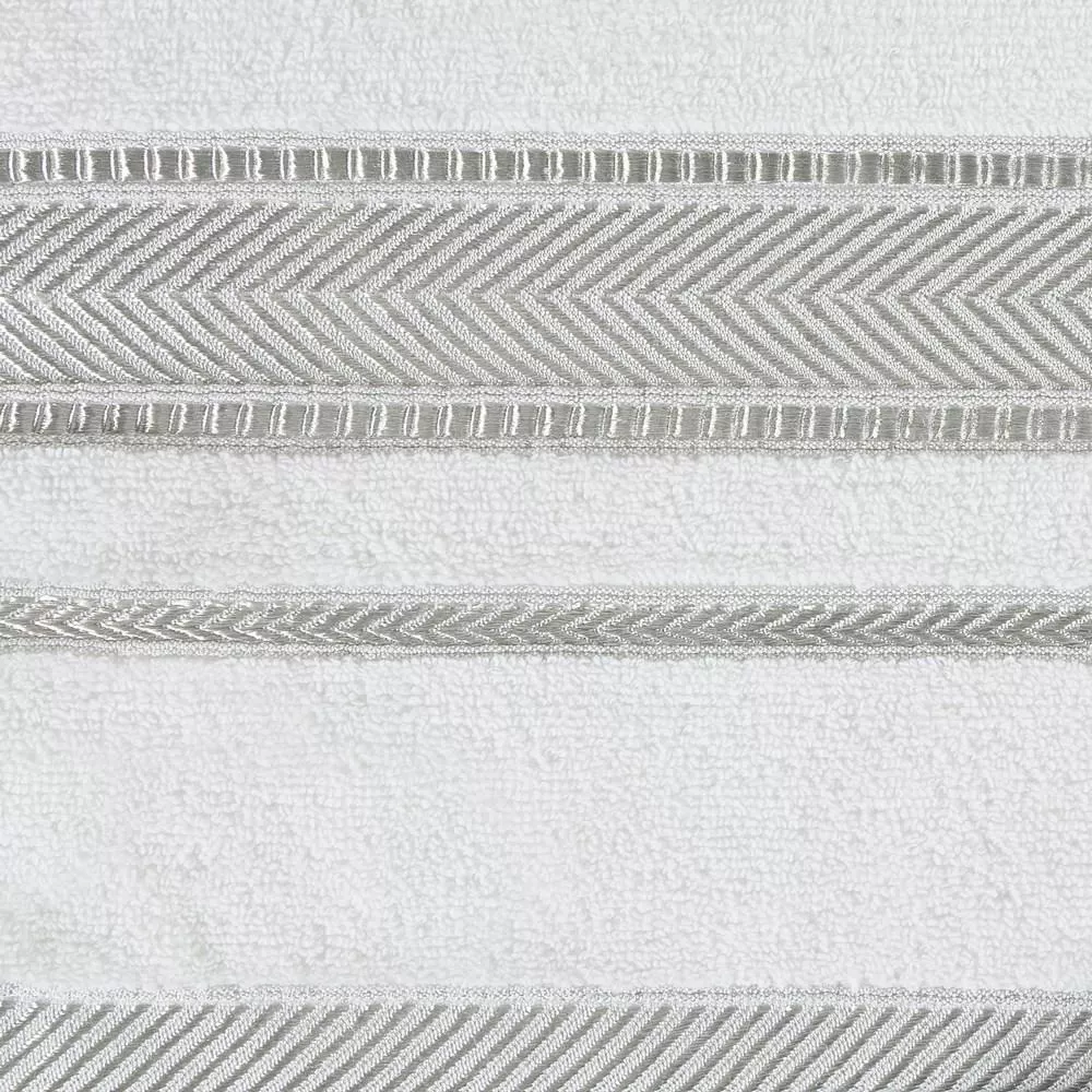 Ręcznik Mati 70x140 biały popielaty 500g/m2 Eurofirany