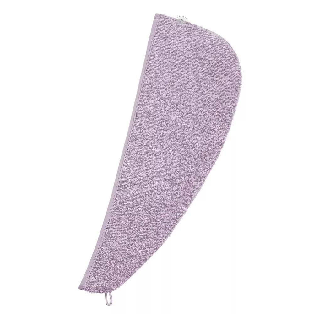 Turban do włosów Button liliowy kąpielowy ręcznik frotte