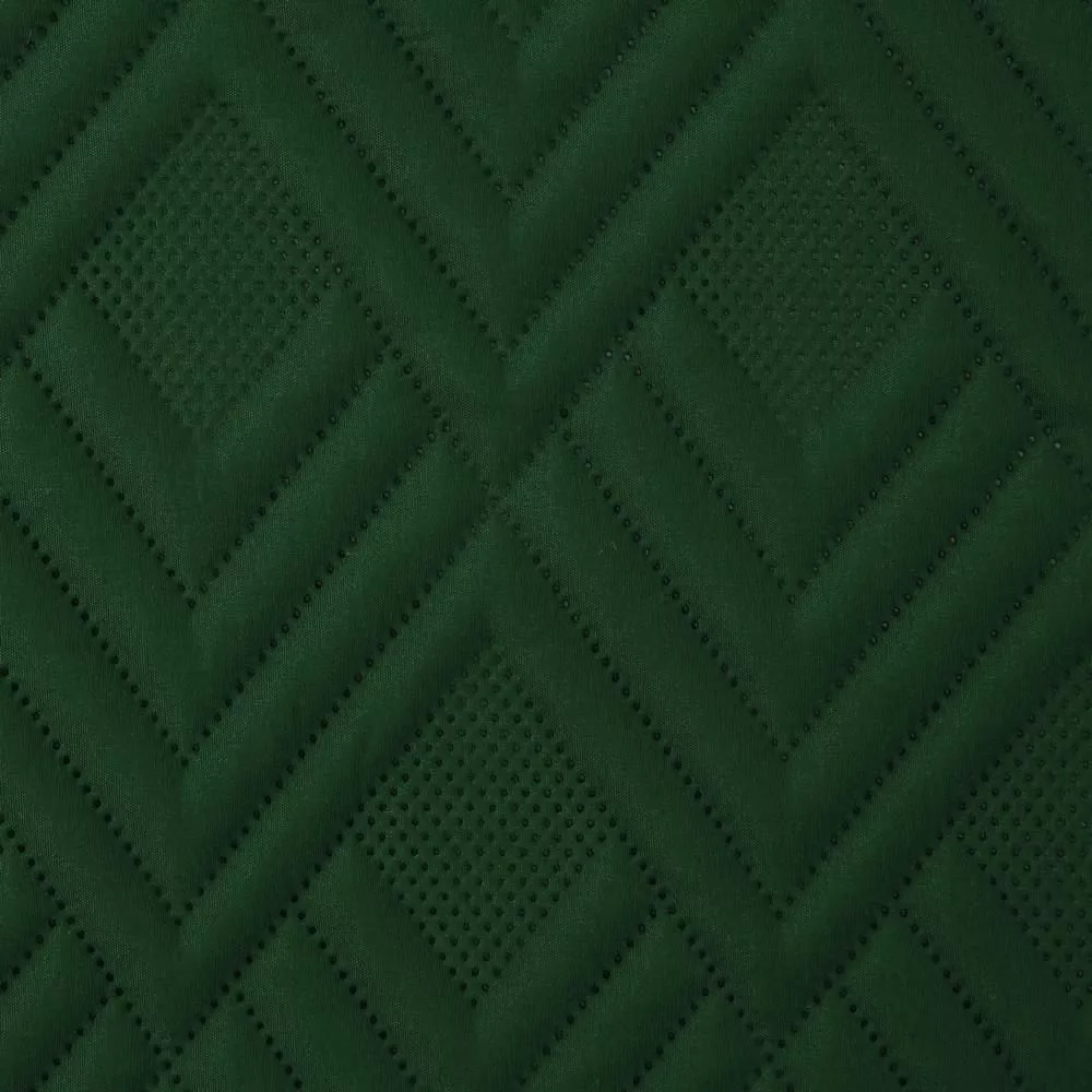Narzuta dekoracyjna 200x220 Alara 1 zielona ciemna wzór geometryczny