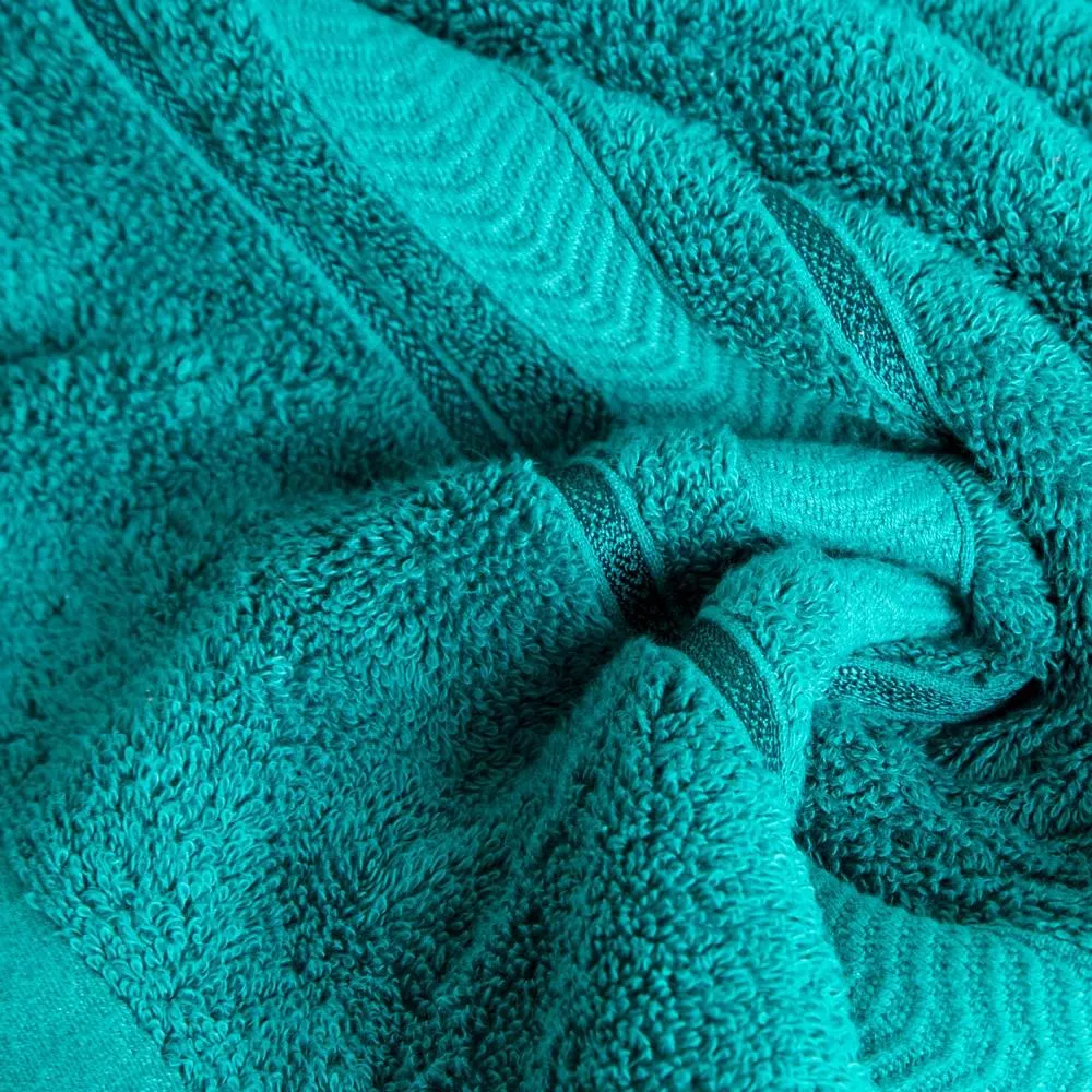 Ręcznik Nefre 70x140 turkusowy frotte z bawełny egipskiej 550g/m2