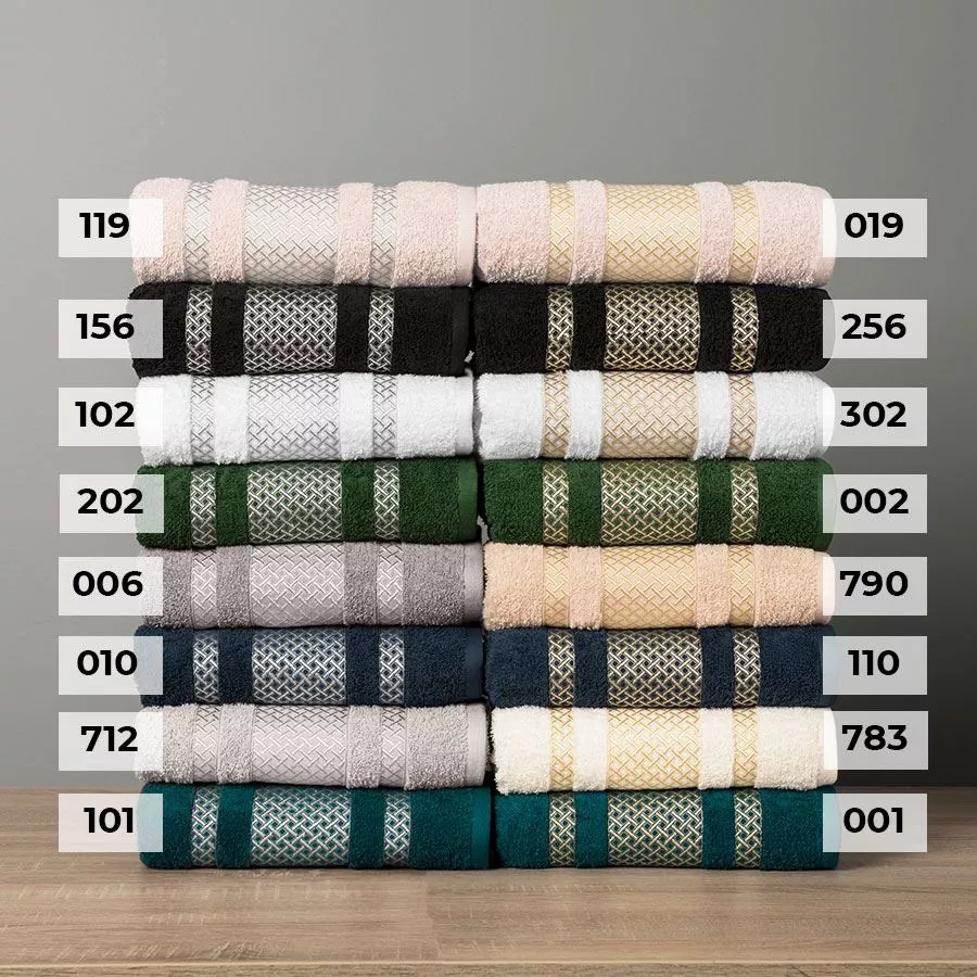 LIONEL Ręcznik, 50x90cm, kolor 790 beżowy ze złotą bordiurą LIONEL/RB0/790/050090/1