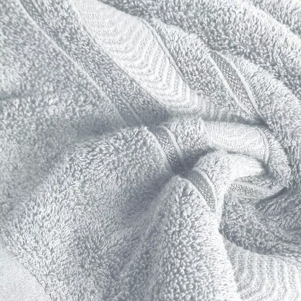 Ręcznik Nefre 50x90 srebrny frotte z bawełny egipskiej 550g/m2