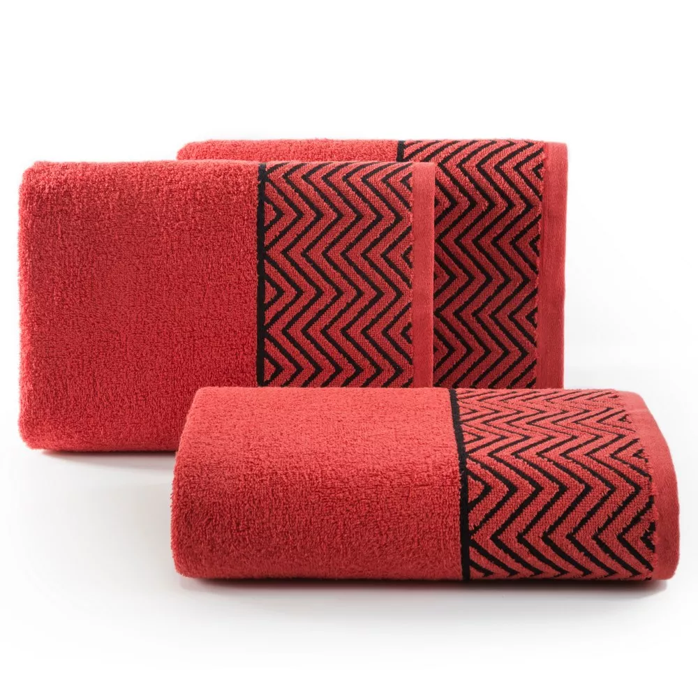 Ręcznik Ziggy  50x90 czerwony 08 frotte 500g/m2