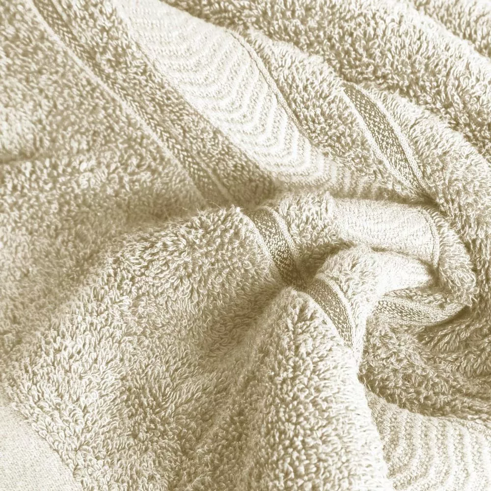 Ręcznik Nefre 70x140 beżowy frotte z bawełny egipskiej 550g/m2