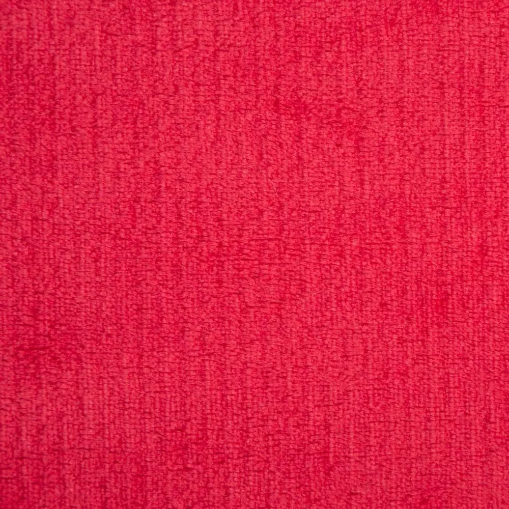 Koc narzuta z mikrofibry 150x200 Mona czerwony z frędzlami Eurofirany