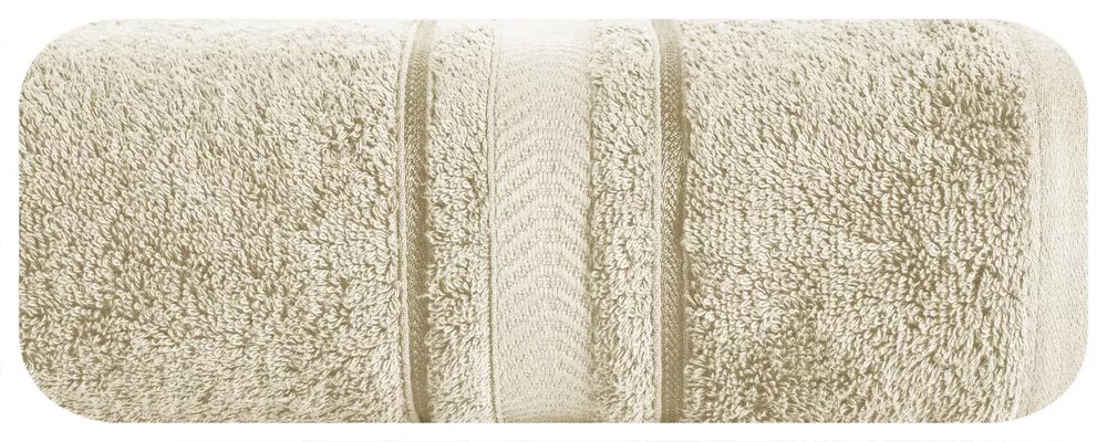Ręcznik Nefre 50x90 beżowy frotte z bawełny egipskiej 550g/m2
