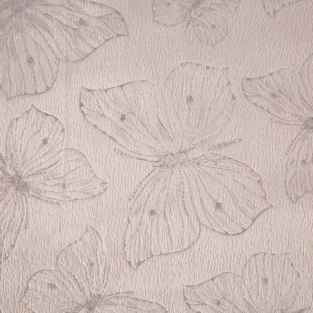 Narzuta dekoracyjna 170x210 Layla motylki różowa pudrowa srebrna Eurofirany