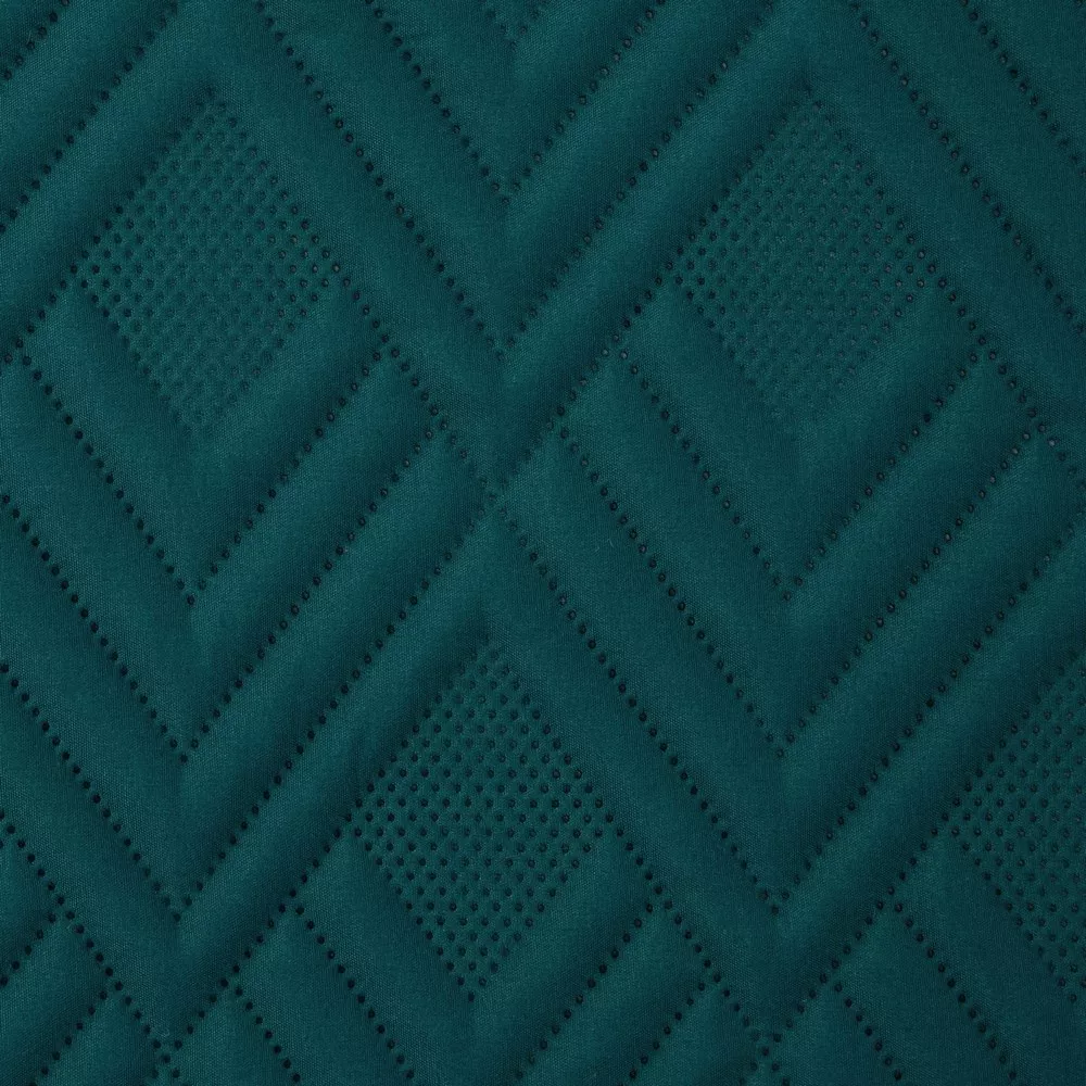 Narzuta dekoracyjna 170x210 Alara 1 turkusowa ciemna wzór geometryczny