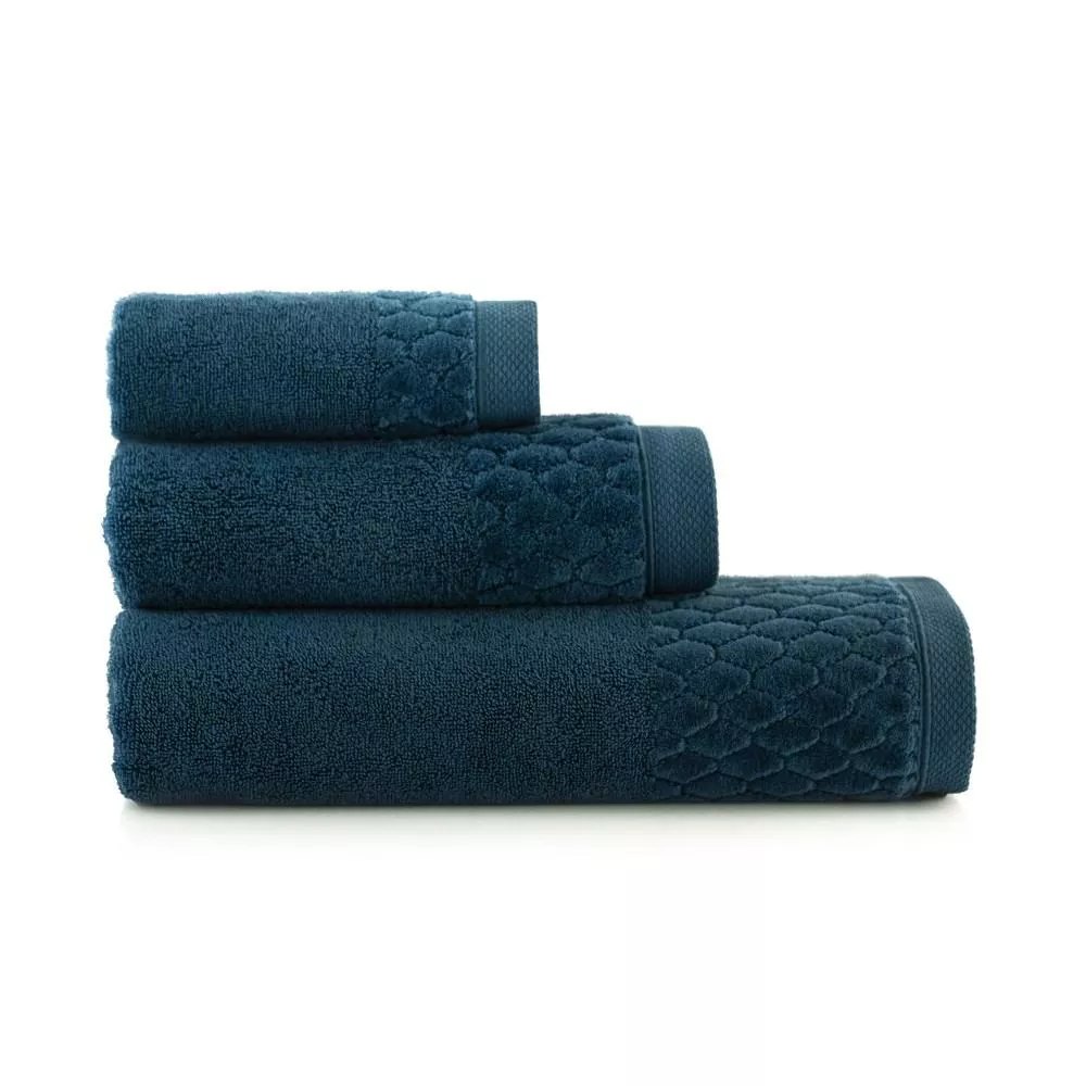 Komplet ręczników w pudełku 3 szt Carlo AB Tanzanit-5495 ręczniki 30x50 50x100 70x140