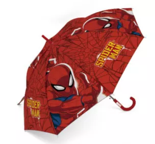 Parasolka dla dzieci Spiderman Człowiek 5273 Pająk czerwony parasol dla chłopca czerwona rączka