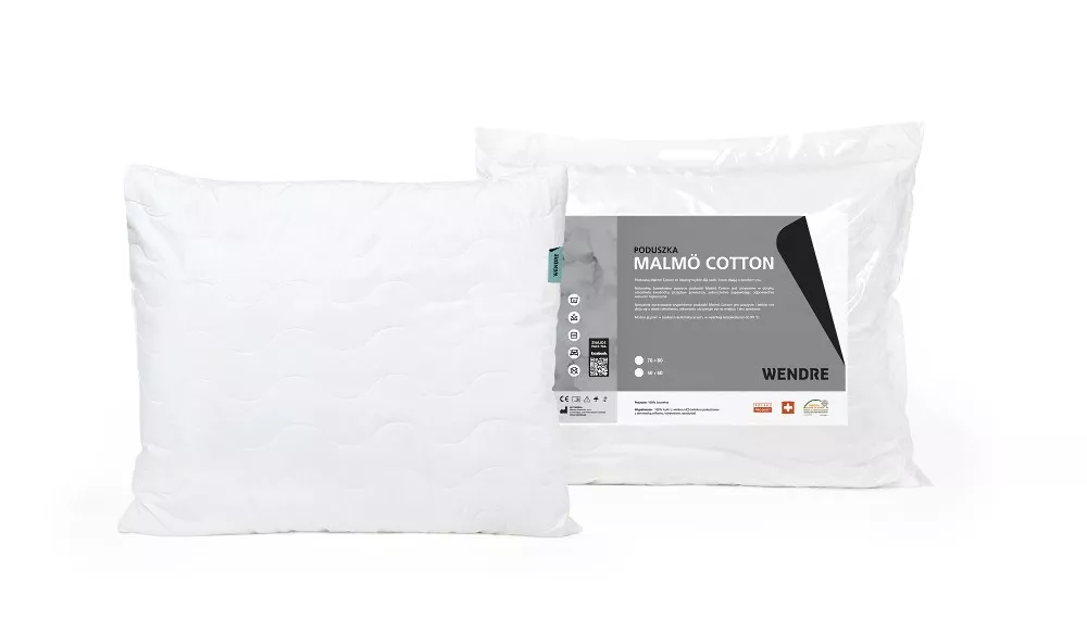 Poduszka Malmo 40x40 Cotton biała Wendre