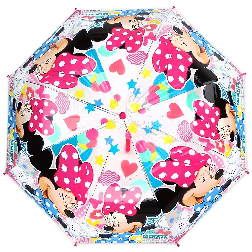 Parasolka dla dzieci Myszka Mini 6271 Minnie Mouse parasol przeźroczysty