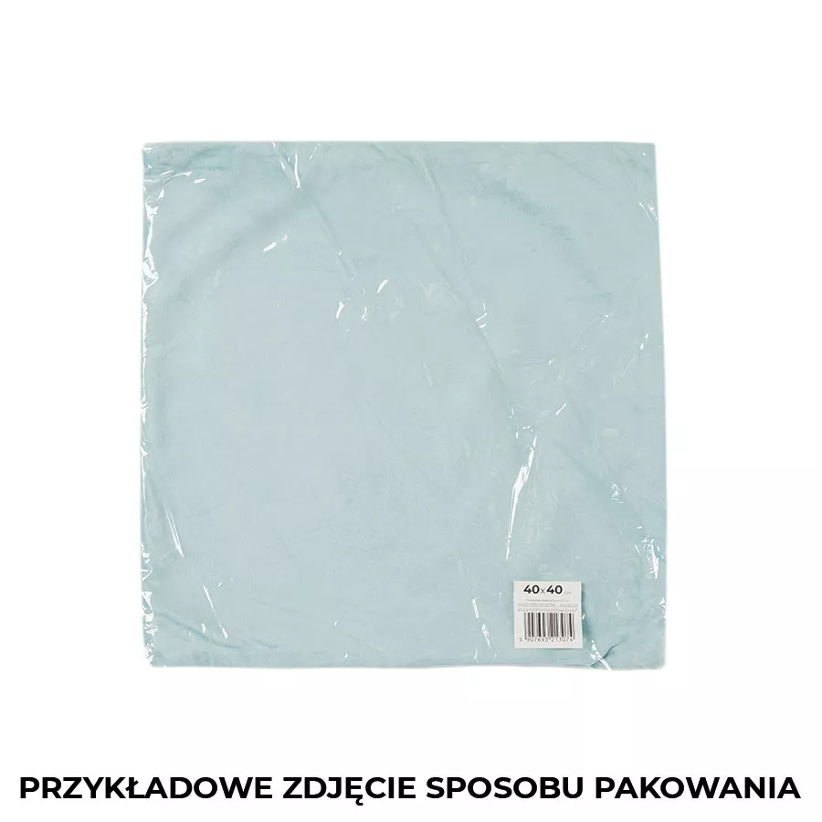 VELVI Poszewka dekoracyjna, 40x40cm, kolor S11 granatowy - szyta w Polsce VELVI0/POP/S11/040040/1