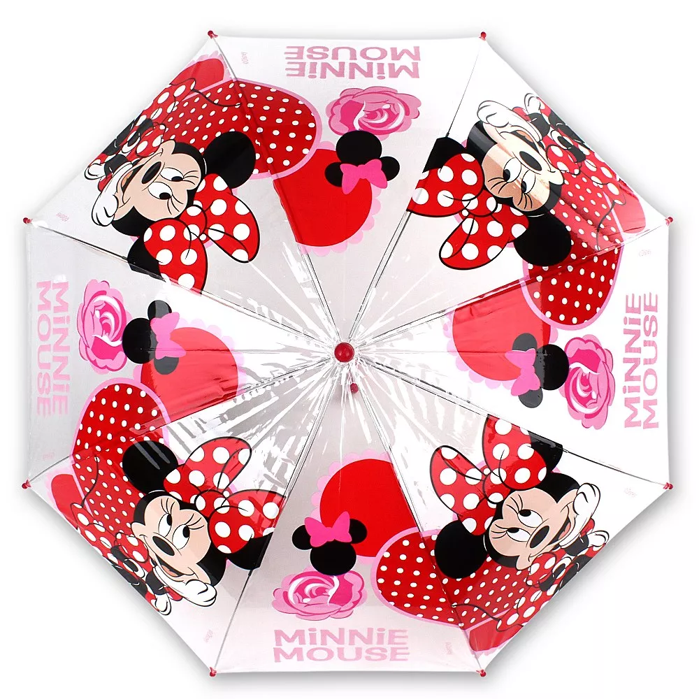 Parasolka dla dzieci Myszka Mini 2860 Minnie Mouse parasol przeźroczysty
