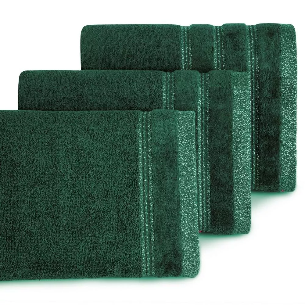 Ręcznik Glory 70x140 ciemny zielony 500g/m2 Eurofirany